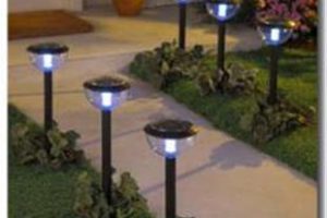 چراغ خورشیدی داخل حیاط