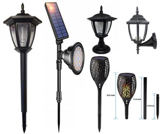 انواع مدل های چراغ خورشیدی خانگی